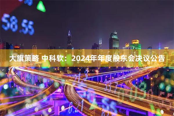 大旗策略 中科软：2024年年度股东会决议公告