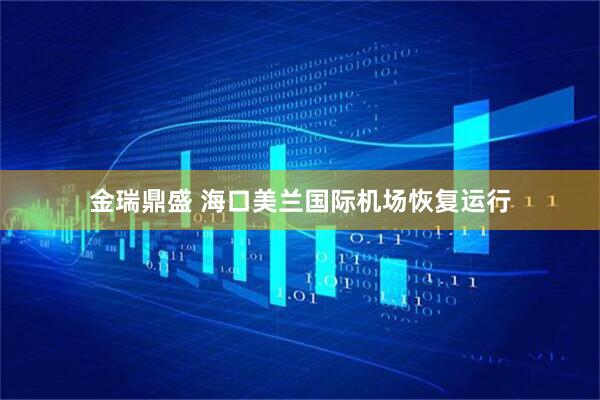 金瑞鼎盛 海口美兰国际机场恢复运行
